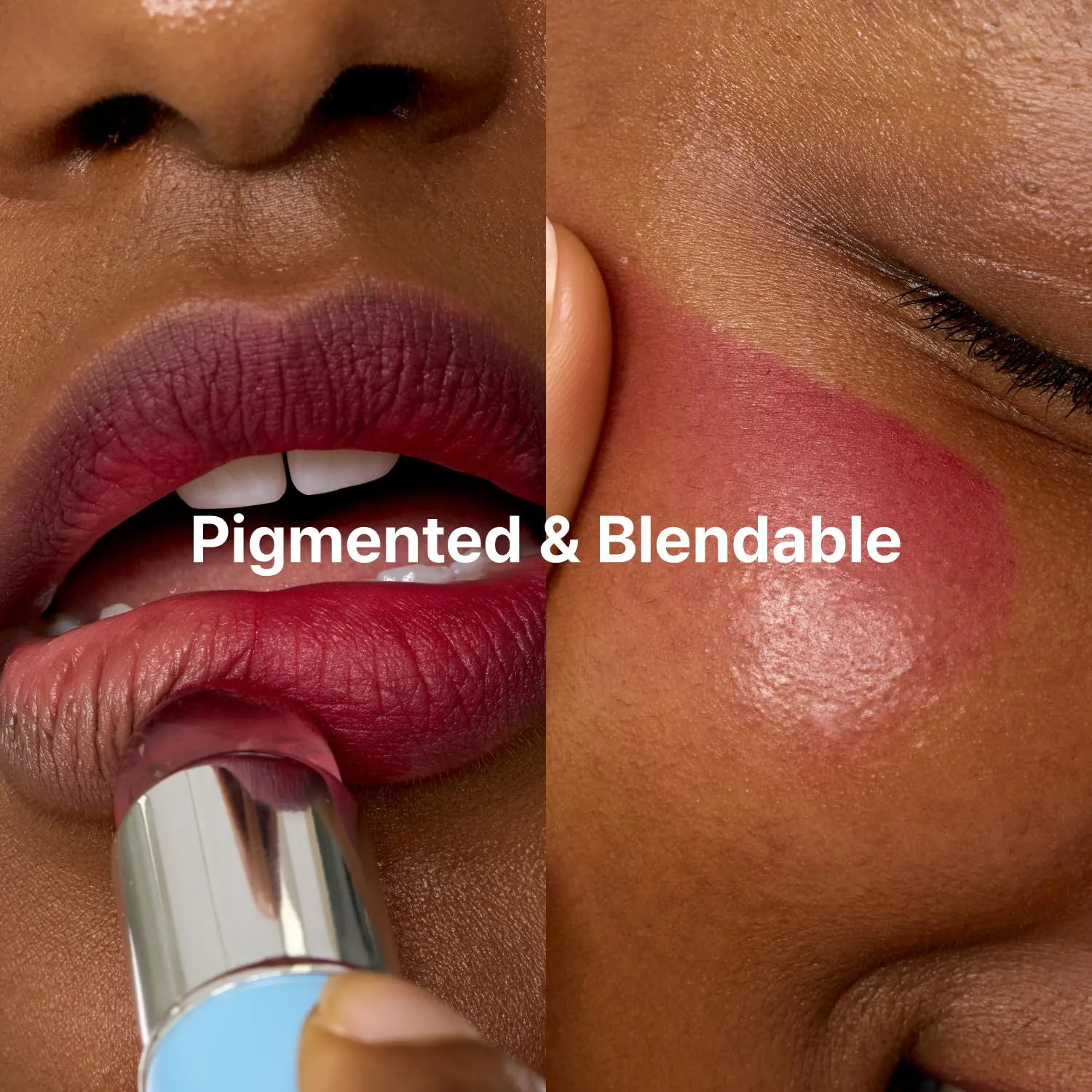 Blurry Pudding Pot   Keychain SET | Airbrushed Blush & Lip, Buildable Pigment, Long-lasting, Lightweight, Easy to Blend, Natural Soft Matte Finish Makeup – Fav (Tanned Brown) | 0.17 oz
