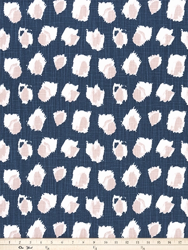 Blush Pink, Italian Denim Blue, and White Pillow Cover Dot Pillow