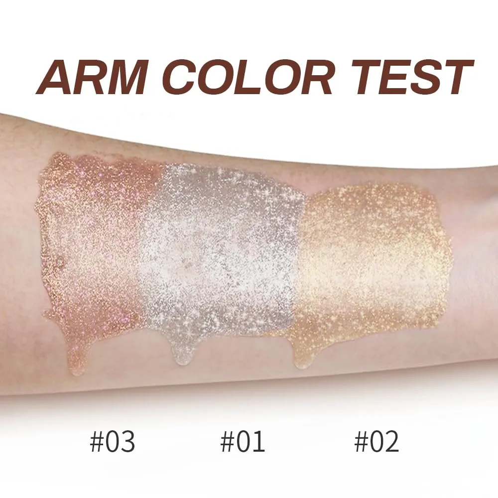 Body Shimmer Oil,Waterproof Long Lasting Moisturizing Bronze Body Luminizer Glow For Face & Body,Luxurious Illuminator Oil with Natural Origin Ingredients for Skin Glowing 1Fl Oz (SET)