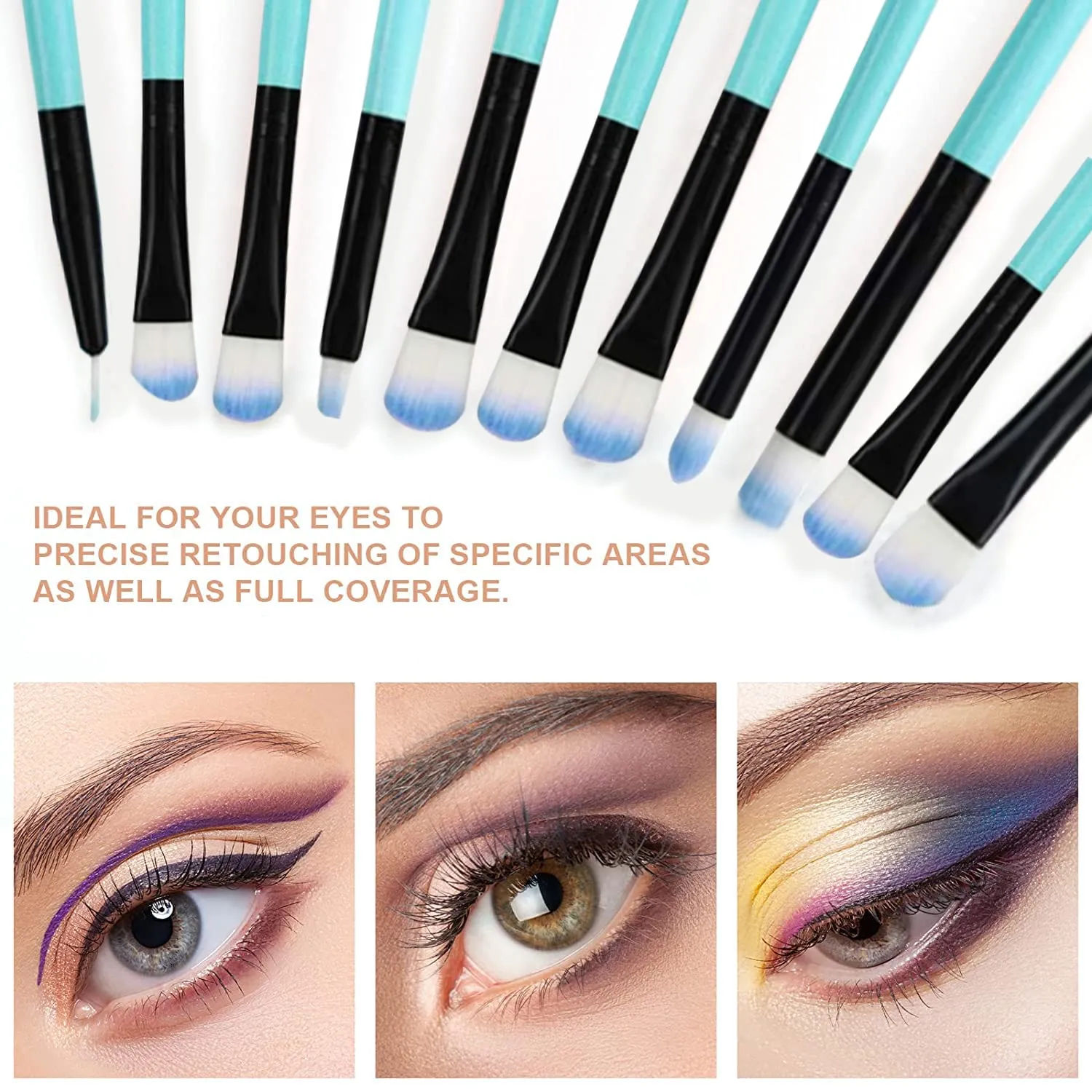Brush set make up,Makeup brushes 32pcs, Pink Make up brush set Professional with Soft Bristles Kabuki Foundation Powder Eyeshadow Eyeliner Blush(Color:Blue)