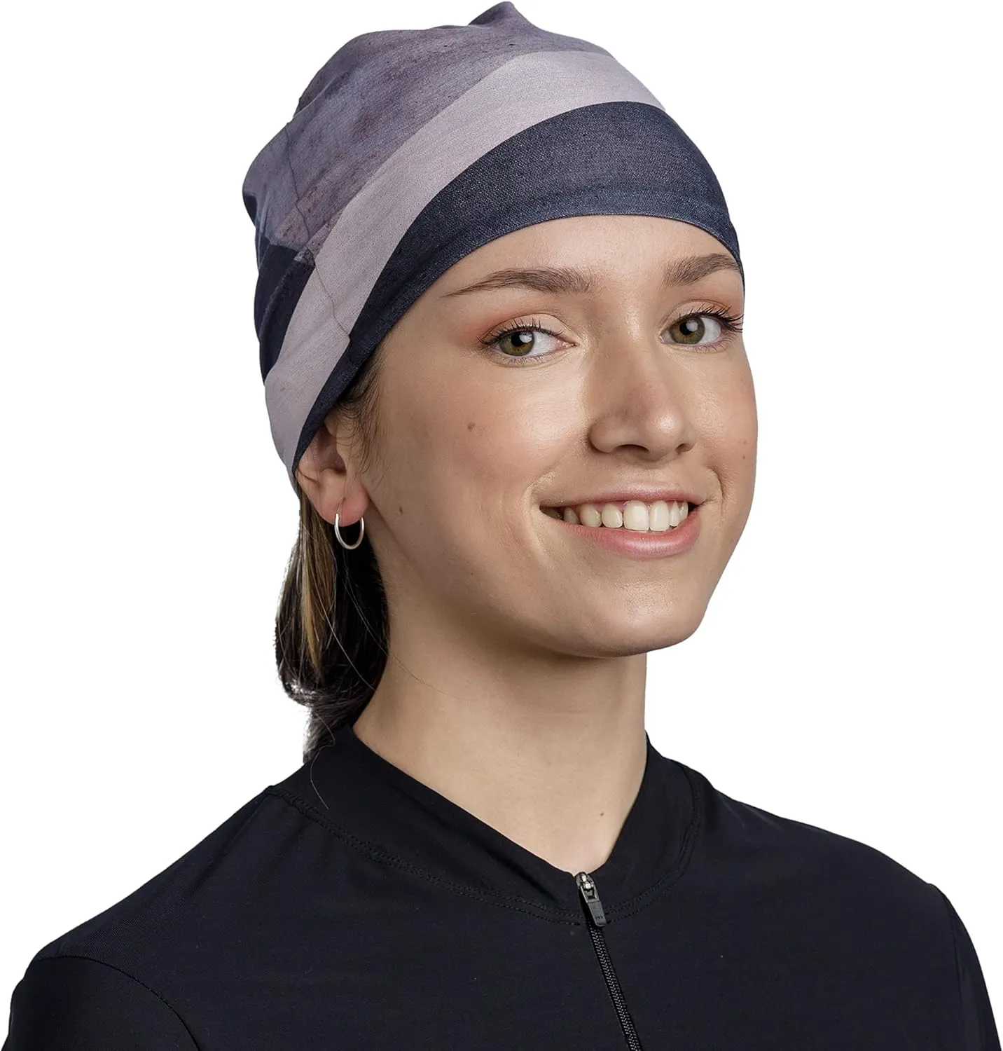 BUFF CoolNet UV Half Bike Neck Gaiter, Reflective, UPF 50 Sun Protection, Cooling Bandana, Quick Dry Face Mask, Adult Size