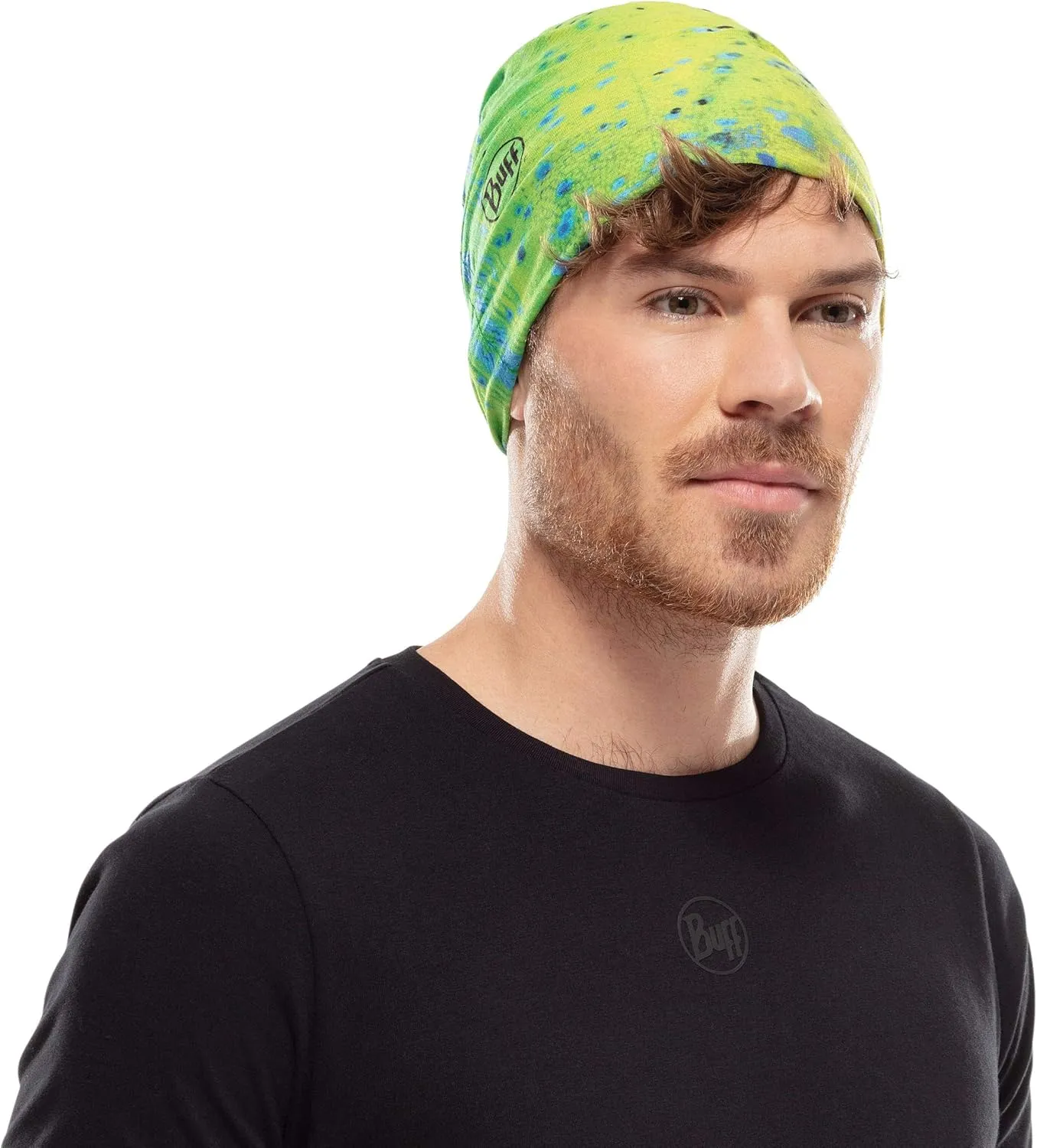 BUFF CoolNet UV Neck Gaiter, UPF 50 Sun Protection, Breathable, Versatile, Quick Dry Face Mask, Fishing Designs, Adult Size