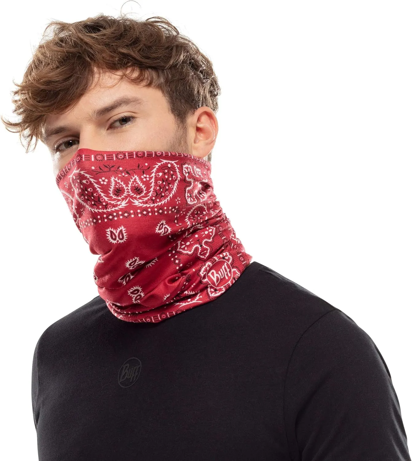 BUFF CoolNet UV Neck Gaiter, UPF 50 Sun Protection, Breathable, Versatile, Quick Dry Face Mask, Multi-Colored, Adult Size