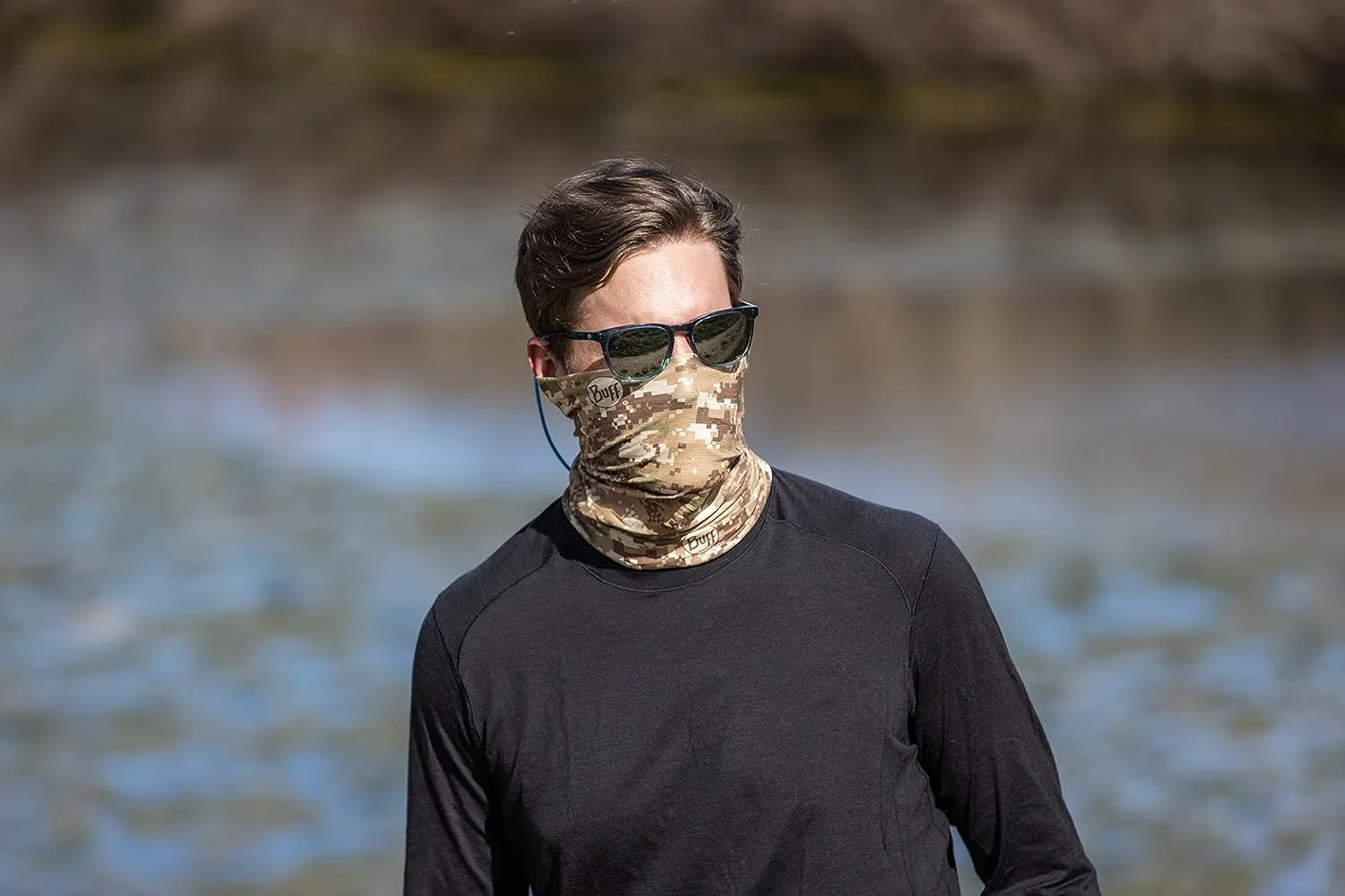 BUFF CoolNet UV Neck Gaiter, UPF 50 Sun Protection, Breathable, Versatile, Quick Dry Face Mask, Multi-Colored, Adult Size