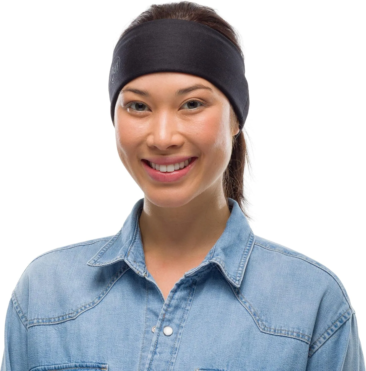 BUFF Original EcoStretch Neck Gaiter, UPF 50 Sun Protection, Breathable, Versatile, Quick Dry, Solid Colors, Adult Size