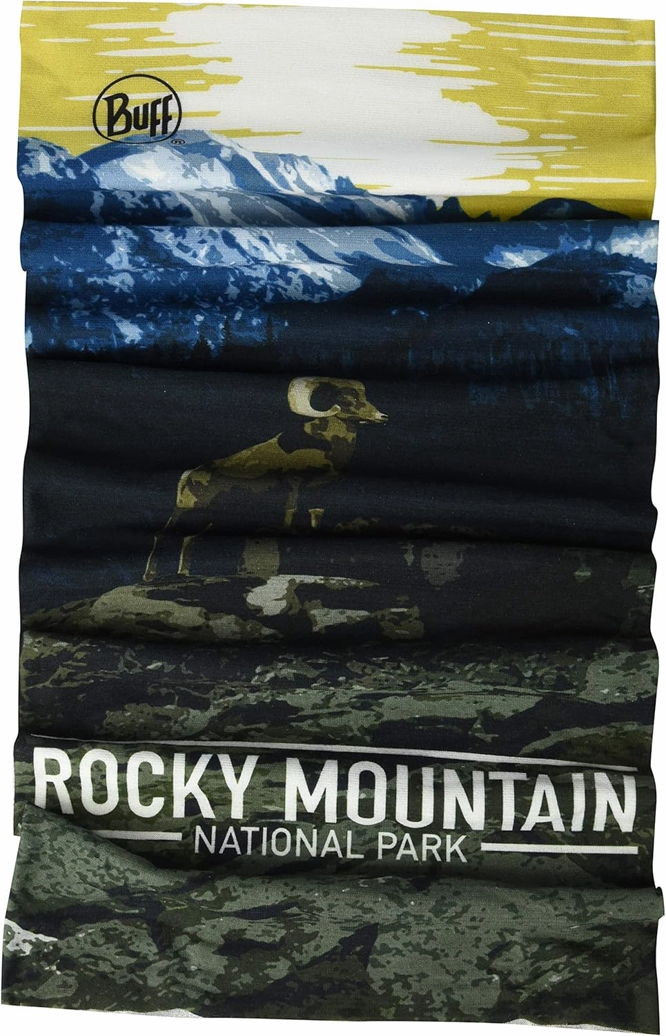 BUFF CoolNet UV Neck Gaiter, UPF 50 Sun Protection, Breathable, Quick Dry Face Mask, Nat Geo & National Parks, Adult Size