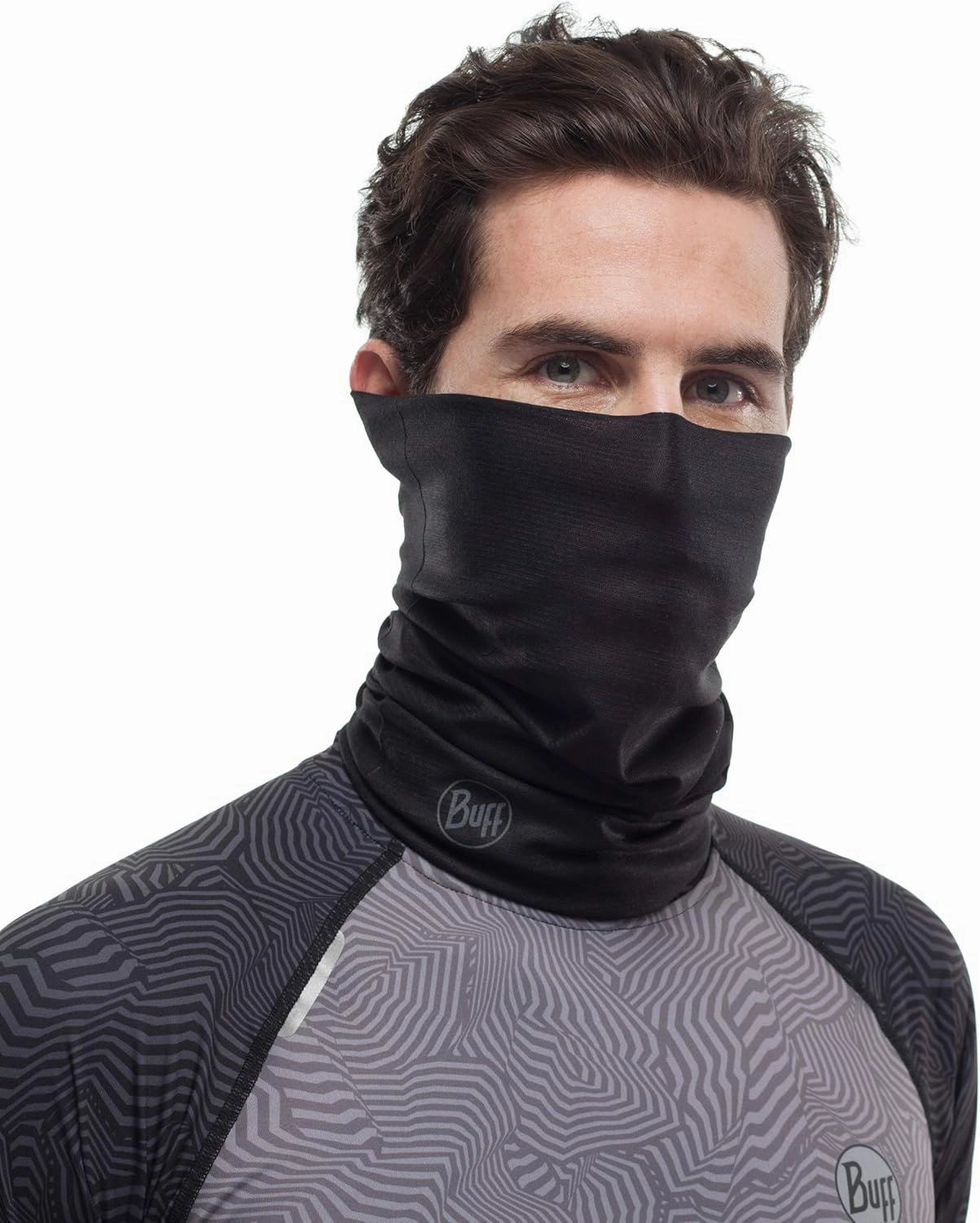 BUFF CoolNet UV Neck Gaiter, UPF 50 Sun Protection, Breathable, Versatile, Quick Dry Face Mask, Fishing Designs, Adult Size