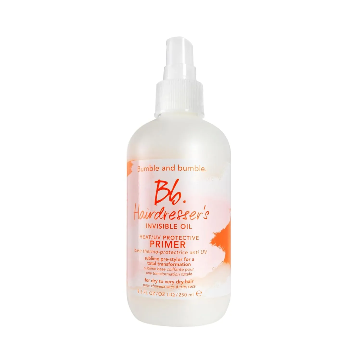 Bumble and bumble. Hairdresser's Invisible Oil Heat/UV Protection Leave-In Conditioner Hair Primer | Hydrating, Anti Frizz   Color Safe | Straight to Coily | w/Argan Oil, Coconut Oil   Grapeseed Oil