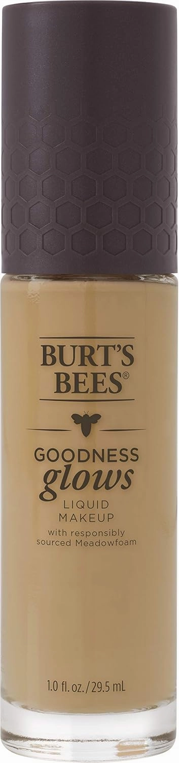 Burts Bees Goodness Glows Liquid Makeup, Soft Honey - 1.0 Ounce (Pack of 2)