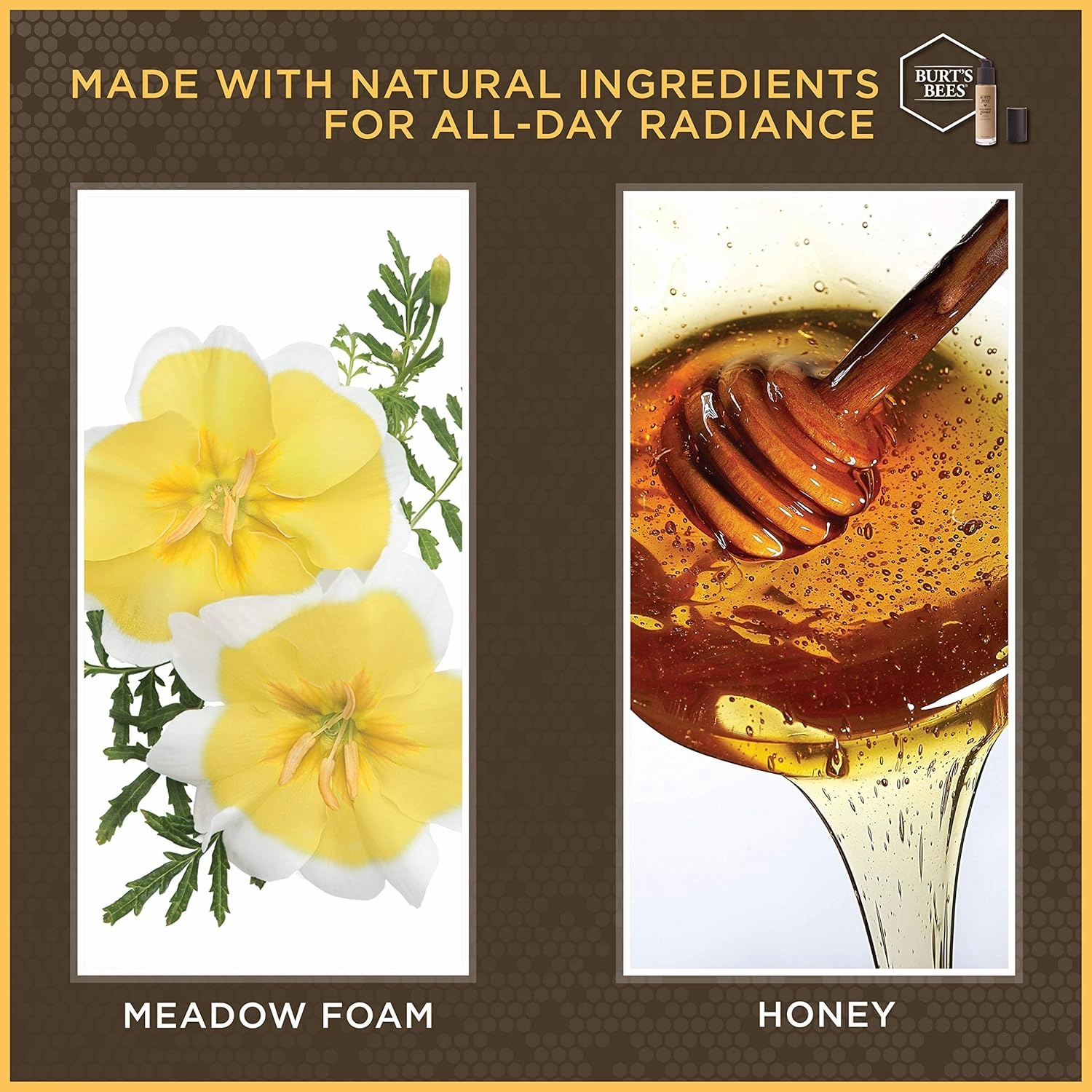 Burts Bees Goodness Glows Liquid Makeup, Soft Honey - 1.0 Ounce (Pack of 2)