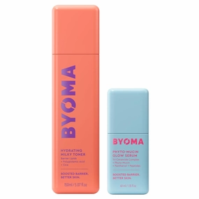 BYOMA Milky Toner & Phyto-Mucin Glow - Ultra-Hydrating Toner   Plumping Serum for Dewy, Glass-Like Complexion - Soothes, Primes & Supports Moisture Barrier - 5.07 fl oz   1.35 fl oz