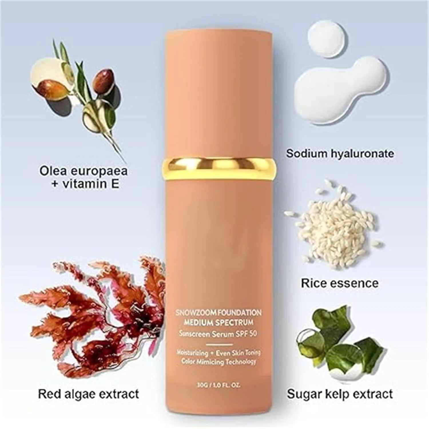 Cabindealer Foundation 4 in 1 - Light Spectrum, Enjoyaitlife Foundation Color Changing, Enjoylife Foundation, Hydrating Foundation Liquid (3, pc)