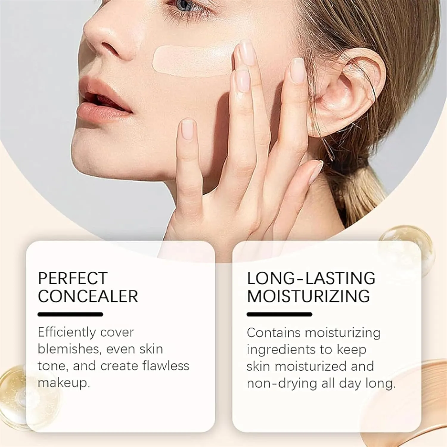 Cabindealer Foundation 4 in 1 - Light Spectrum, Enjoyaitlife Foundation Color Changing, Enjoylife Foundation, Hydrating Foundation Liquid (3, pc)