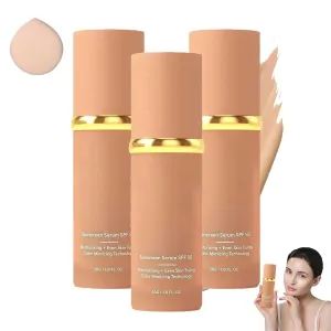 Cabindealer Foundation 4 in 1 - Light Spectrum, Enjoyaitlife Foundation Color Changing, Enjoylife Foundation, Hydrating Foundation Liquid (3, pc)