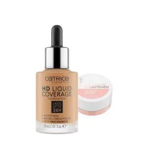 Catrice | HD Liquid Coverage Foundation 48 & Under Eye Brightener 10 Light Rose | Full Coverage Makeup | Vegan & Cruelty Free