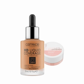 Catrice | HD Liquid Coverage Foundation 70 & Under Eye Brightener 10 Light Rose | Full Coverage Makeup | Vegan & Cruelty Free