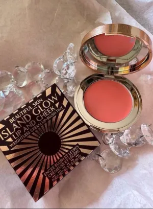 CHARLOTTE'S BEAUTIFUL SKIN ISLAND GLOW LIP & CHEEK BEACH PEACH GLOW
