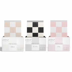 Checkered Trio (Pink, Beige, Black) Hair Salon Pop Up Foils, Aluminum Foil Sheets for Highlighting and Coloring, Salon Hair Foils, 5"x10.75", 500 Foil Sheets (3)