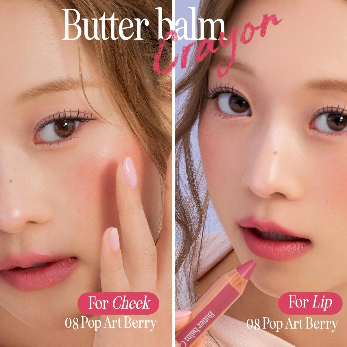 CLIO Butter Balm Crayon, 2-in-1 Lip and Cheek Tint, Buildable Lightweight Cream Blush, Crayon Lipstick Makeup (009 GENTLE CREAM PEACH, One Size)