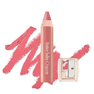 CLIO Butter Balm Crayon, 2-in-1 Lip and Cheek Tint, Buildable Lightweight Cream Blush, Crayon Lipstick Makeup (009 GENTLE CREAM PEACH, One Size)