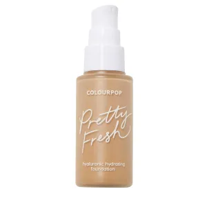 ColourPop Pretty Fresh Liquid Foundation - Hydrating Foundation with Medium, Buildable Coverage & a Natural Finish - Enriched with Hyaluronic Acid & Coconut Water - Medium 100W (1 oz)
