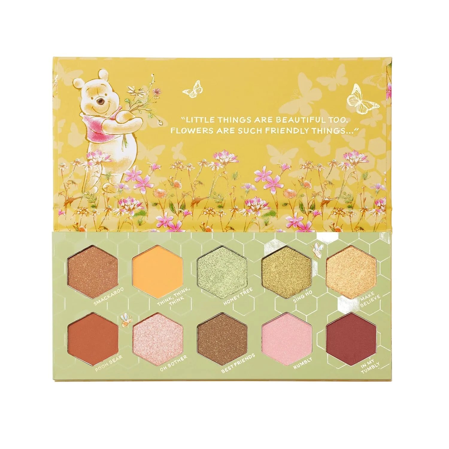 ColourPop x Winnie the Pooh Sweet As Can Bee Eyeshadow Palette - Honey Tone Eye Makeup Palette with Metallic, Matte & Matte Sparkle Finishes - High-Pigment Formula (0.4 oz)