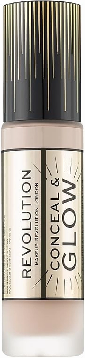Conceal & Glow x Revolution, Illuminating Foundation, Medium to Full Coverage, F4, 0.7 fl oz