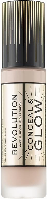 Conceal & Glow x Revolution, Illuminating Foundation, Medium to Full Coverage, F4, 0.7 fl oz