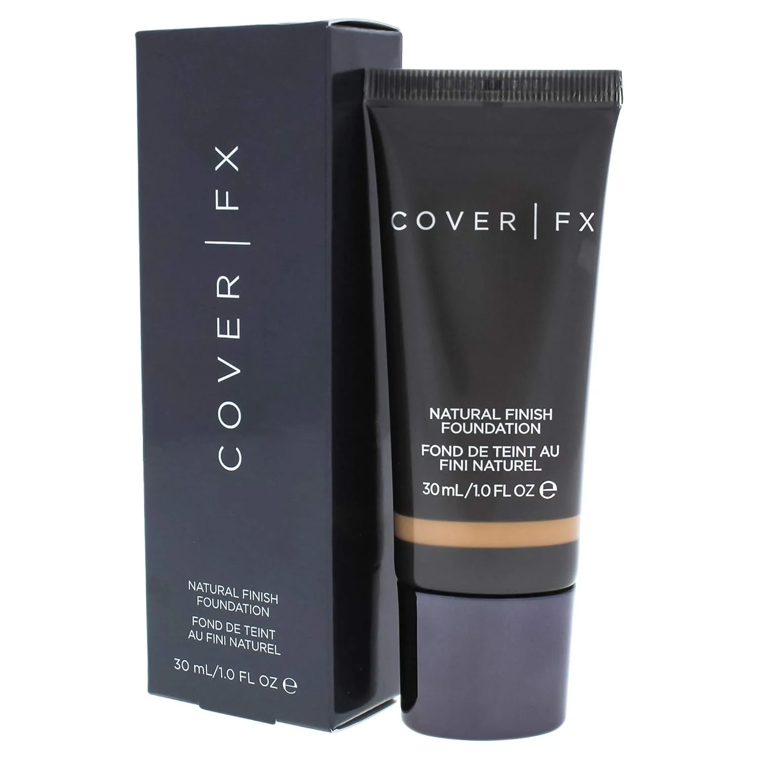 Cover FX Natural Finish Foundation: Water-based Foundation that Delivers 12-hour Coverage and Natural, Second-Skin Finish with Powerful Antioxidant Protection - G 60, 1 Fl Oz