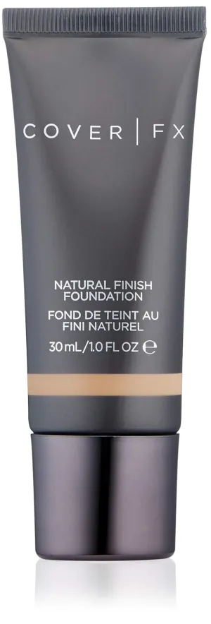 Cover FX Natural Finish Foundation: Water-based Foundation that Delivers 12-hour Coverage and Natural, Second-Skin Finish with Powerful Antioxidant Protection - G 60, 1 Fl Oz