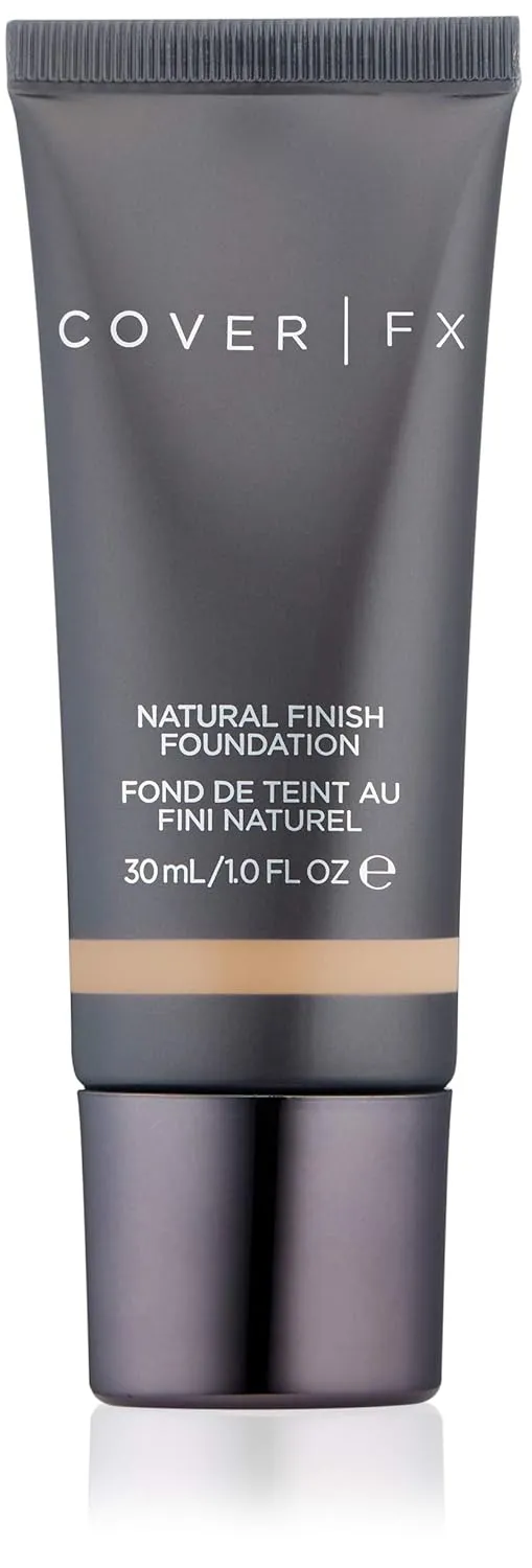 Cover FX Natural Finish Foundation: Water-based Foundation that Delivers 12-hour Coverage and Natural, Second-Skin Finish with Powerful Antioxidant Protection - G 60, 1 Fl Oz