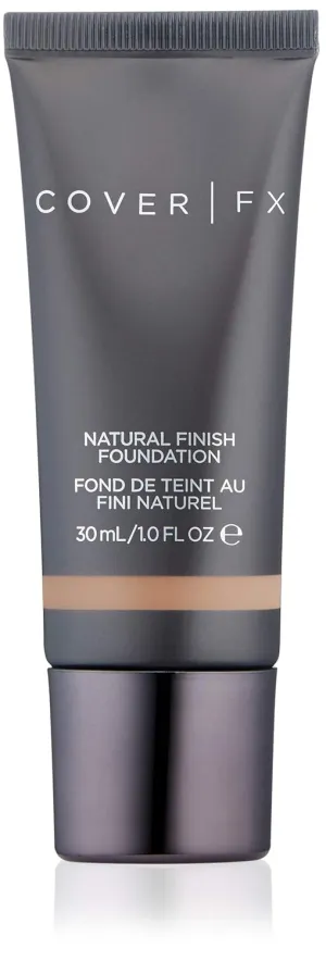 Cover FX Natural Finish Foundation: Water-based Foundation that Delivers 12-hour Coverage and Natural, Second-Skin Finish with Powerful Antioxidant Protection - G80, 1 Fl Oz