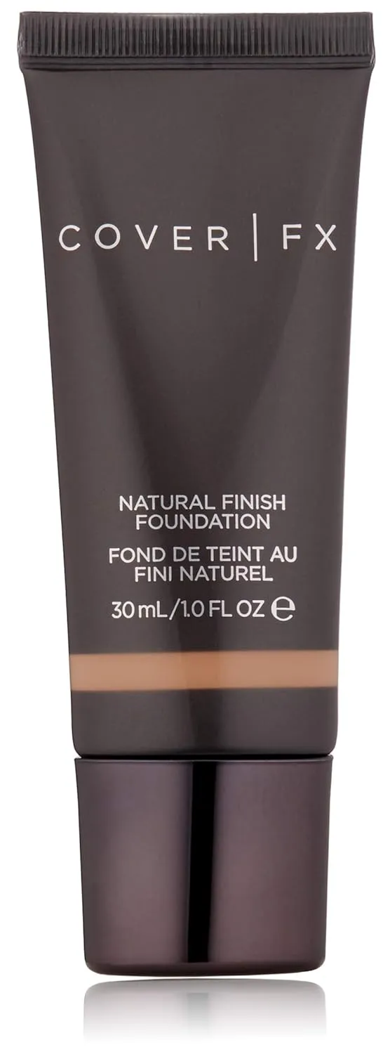 Cover FX Natural Finish Foundation: Water-based Foundation that Delivers 12-hour Coverage and Natural, Second-Skin Finish with Powerful Antioxidant Protection - N100, 1 Fl Oz
