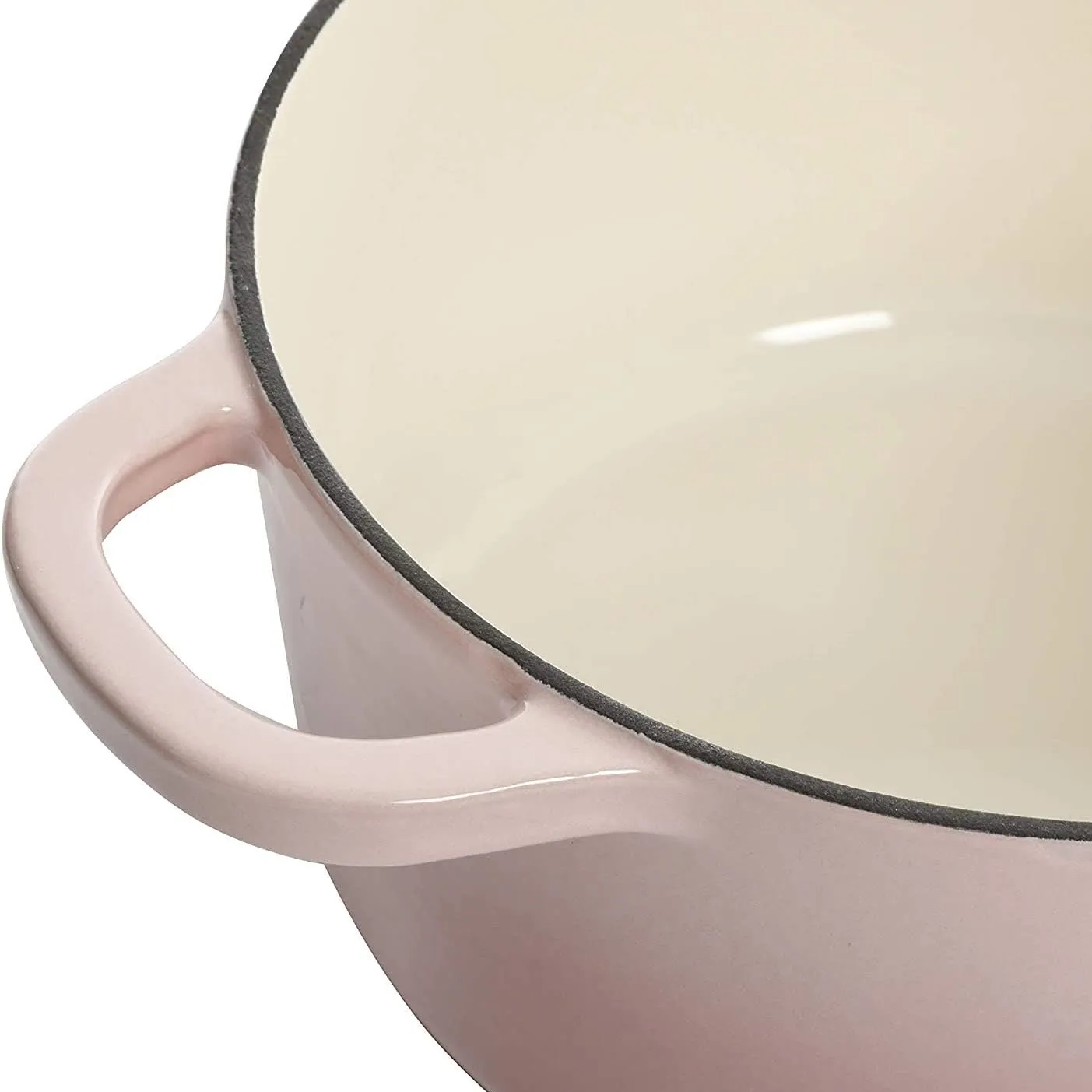 Crock-Pot Artisan Round Enameled Cast Iron Dutch Oven, 5-Quart, Blush Pink