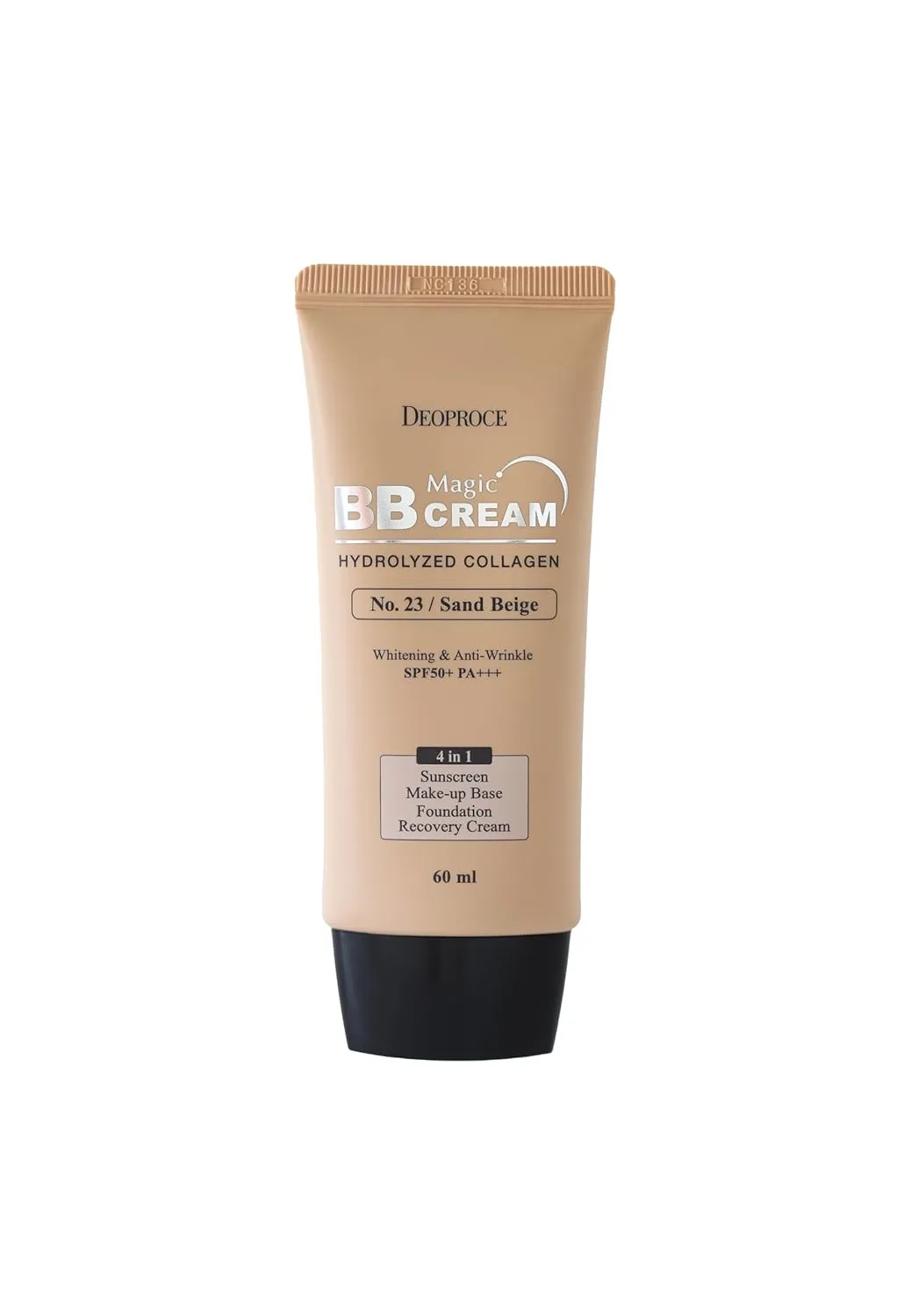Deoproce Magic BB Cream SPF50  PA    | 4-in-1 Foundation, Makeup Base, Sunscreen & Recovery Cream | Glossy finish Lightweight, #23 SPF50  PA    | 60ml (#23. Sand Beige, 60 ML)