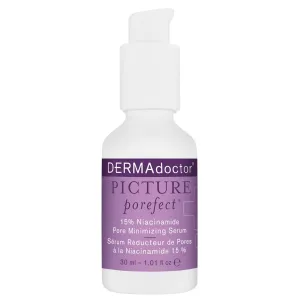 DERMAdoctor Picture Porefect Dermatologist Formulated 15% Niacinamide & Vitamin C Serum with Peptides; Primer and Pore Minimizer for Face, Discoloration Correcting Serum - 1.01 fl oz
