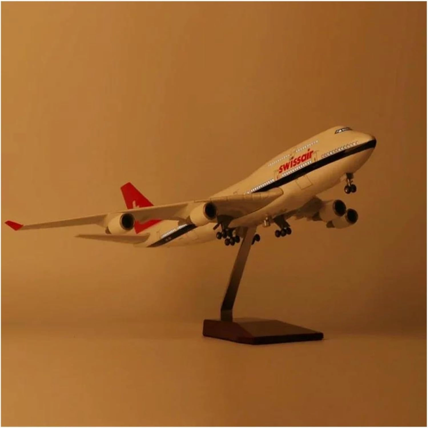 Diecast Plane Model 1：150 Scale for B747 Resin Plane Model with Light Wheels Landing Gears for Collection (No Light)