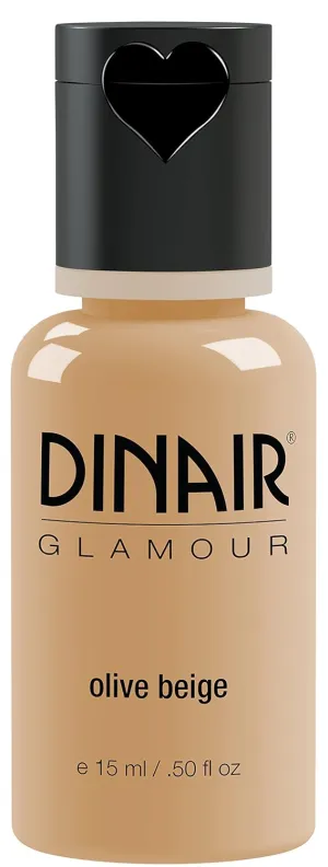 Dinair Airbrush Makeup Foundation | Olive Beige | GLAMOUR: Natural, Light coverage, Matte 0.50 oz.