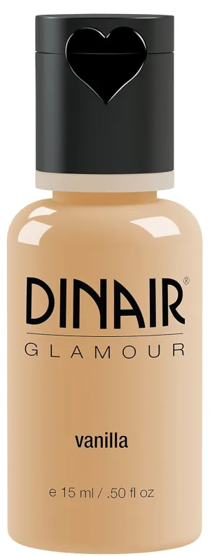 Dinair Airbrush Makeup Foundation | Vanilla | GLAMOUR: Natural, Light coverage, Matte 0.50 oz.