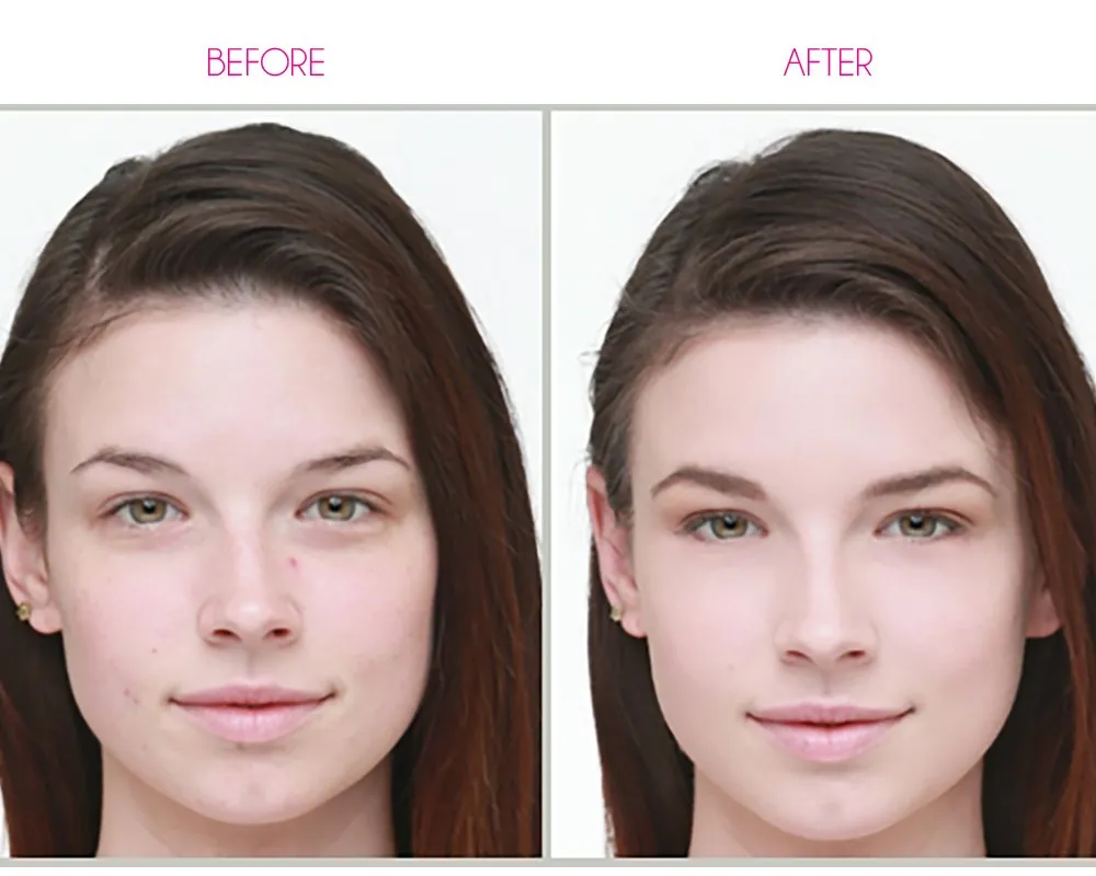 Dinair Airbrush Makeup Foundation | Vanilla | GLAMOUR: Natural, Light coverage, Matte 0.50 oz.