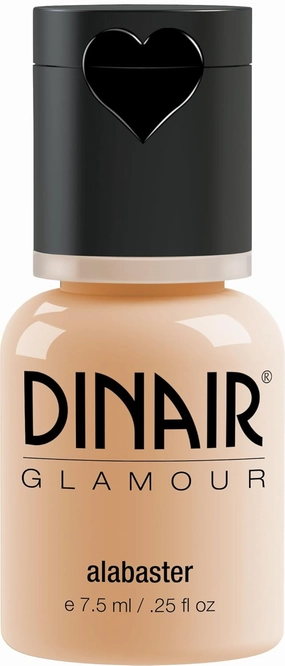 Dinair Airbrush Makeup Foundation | Alabaster | GLAMOUR: Natural, Light coverage, Matte 0.25 oz.