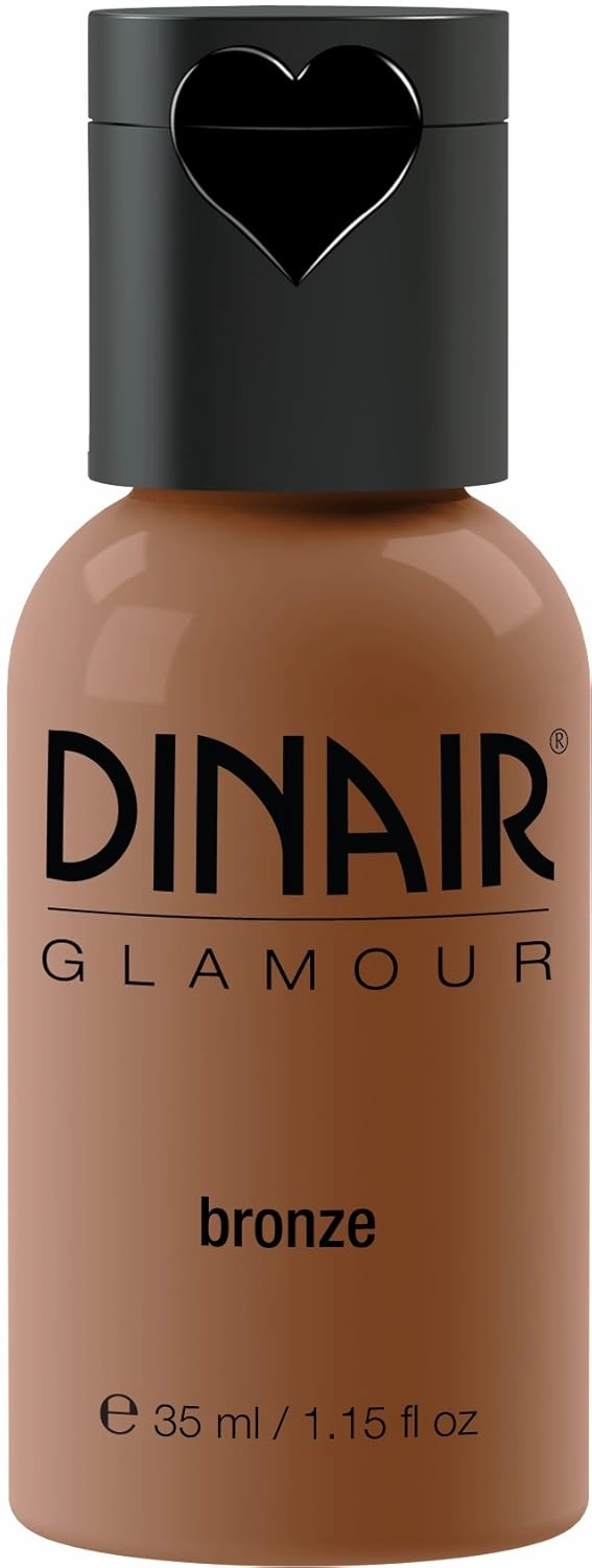 Dinair Airbrush Makeup Foundation | Bronze | GLAMOUR: Natural, Light coverage, Matte 1.15 oz.