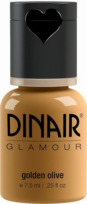 Dinair Airbrush Makeup Foundation | Golden Olive | GLAMOUR: Natural, Light coverage, Matte 0.25 oz.