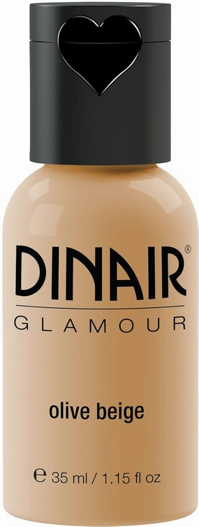 Dinair Airbrush Makeup Foundation | Olive Beige | GLAMOUR: Natural, Light coverage, Matte 1.15 oz.
