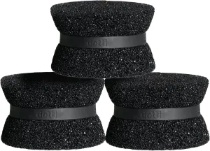 Dotti Super Scrubber Silicone Sponge - Odor-Free, Non-Scratch, Fast-Drying, and Dishwasher-Safe Dish Scrubber - Also for Showers, Tile, and Counters - 3 Pack, Odyssey