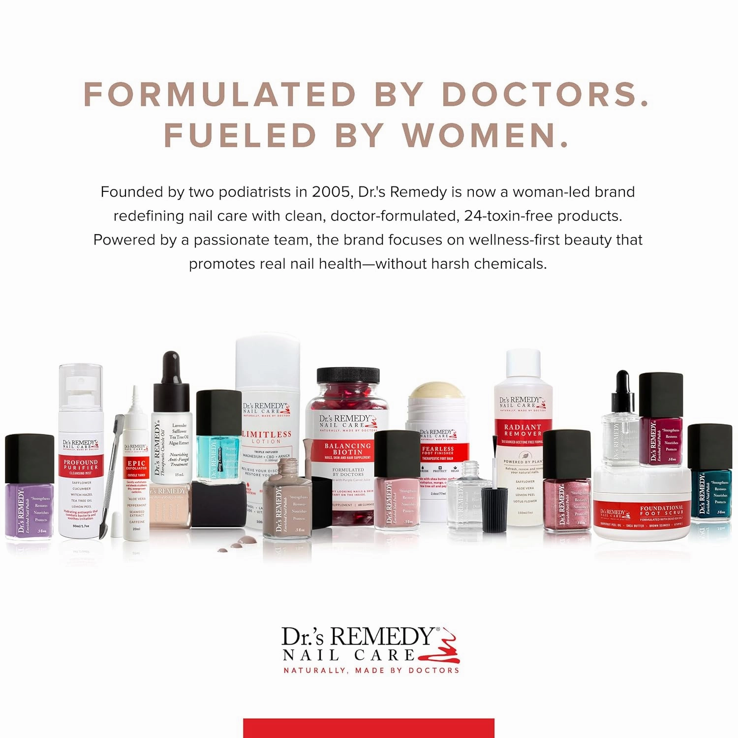 Dr’s Remedy Enriched Nail Polish: Non Toxic, All Natural, and Organic - Doctor Formulated: Strengthens, Restores, Heals, and Protects '24-Free' - BELOVED Blush