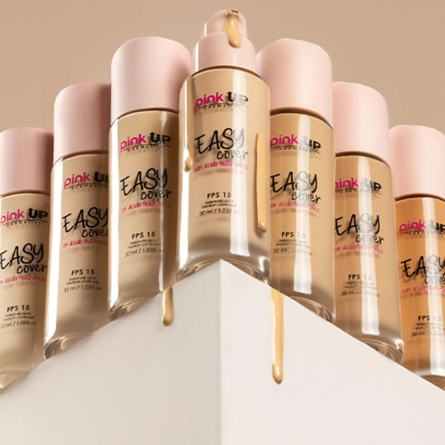 Easy Cover Liquid Makeup| Foundation Make Up| Tinted Moizturizer for face| Liquid Make Up| Medium coverage| Water base| Alcohol free| Model PKEC100