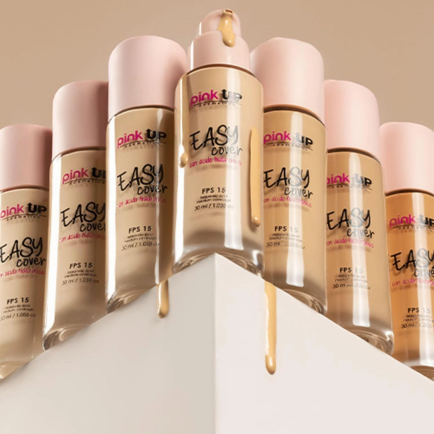 Easy Cover Liquid Makeup| Foundation Make Up| Tinted Moizturizer for face| Liquid Make Up| Medium coverage| Water base| Alcohol free| Model PKEC600