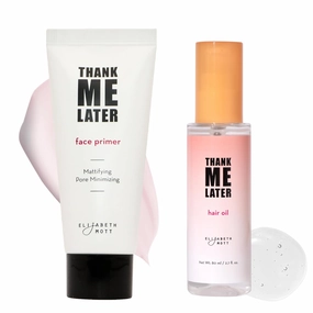 Elizabeth Mott - Thank Me Later Mattifying Face Primer 30g and Thank Me Later Hair Oil 80ml (2-Pack Bundle)