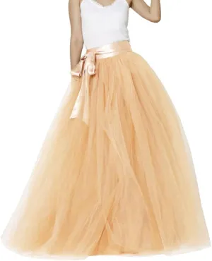 EllieHouse Womens Long Tutu Party Evening Tulle Skirt PC05